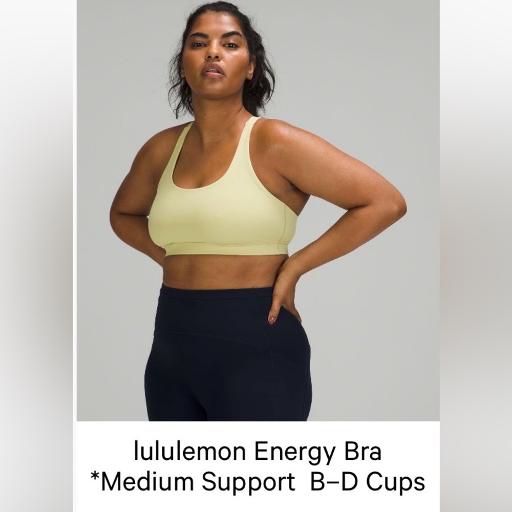 lululemon Energy Bra *Medium Support B–D Cups in Dew Green Size 8